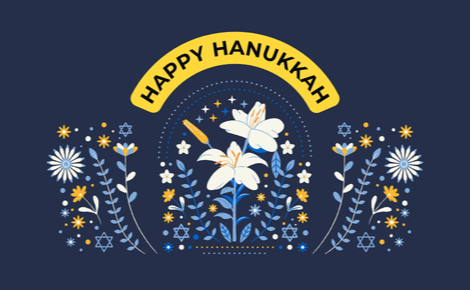 Happy Hanukkah gift card