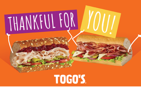 TOGO'S Gift Card - Thankful