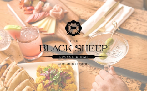 eGift card image of some dishes from the Black Sheep Lounge & Bar