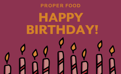 Happy Birthday with candles