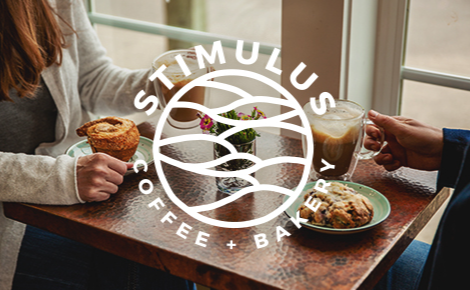 stimulus coffee and bakery logo design