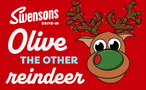 Swensons Olive the other reindeer holiday design