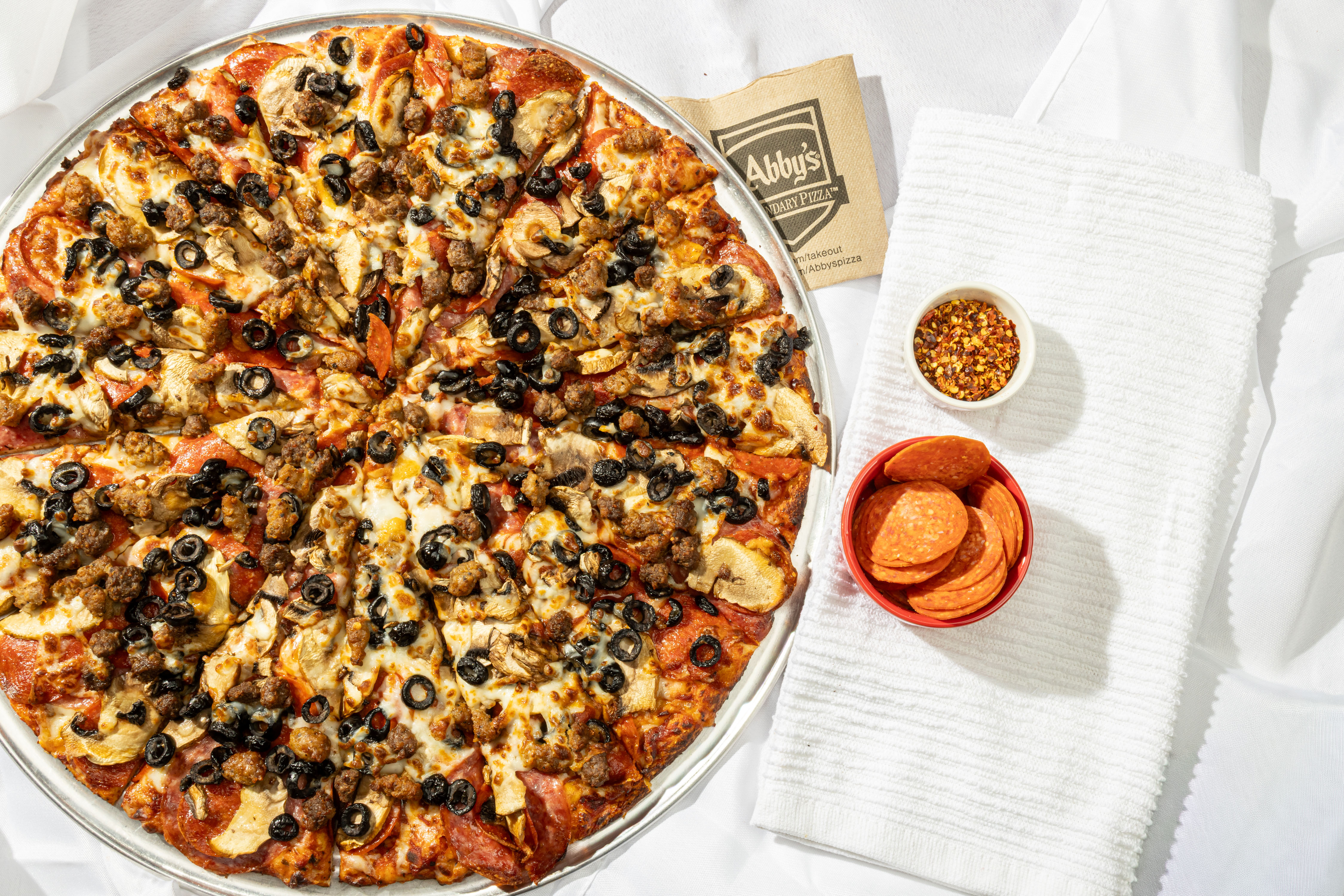 Free Large Abby's Special Pizza