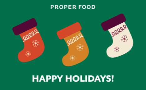 Happy Holidays with stockings