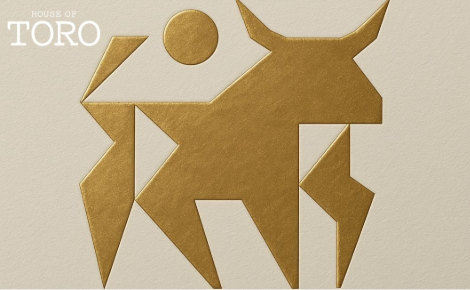 house of toro origami silhouette gift card design