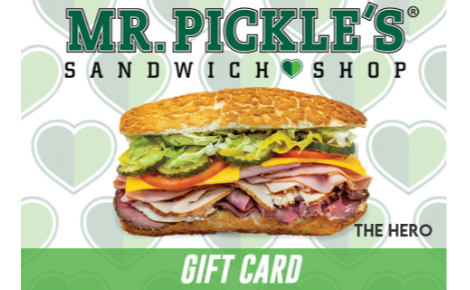 Mr. Pickle's Sandwich Shop Gift Card The Hero Sandwich 