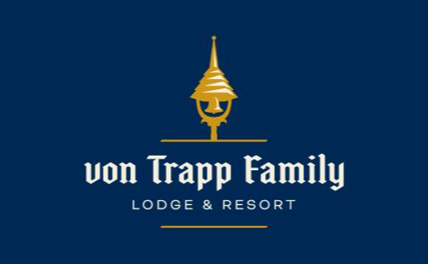 eGift card design with the von Trapp Family Lodge logo on blue background