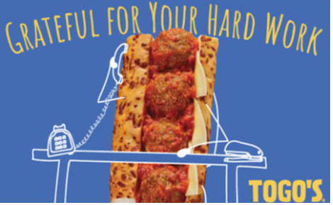 TOGO'S Gift Card Grateful