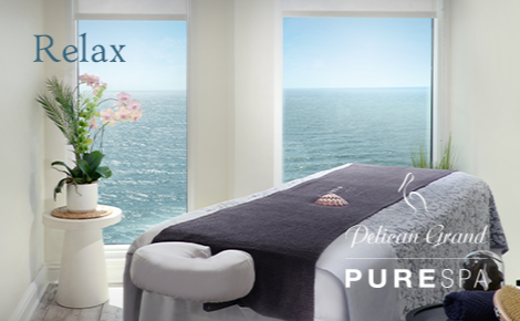 relax at pure spa gift card design