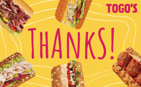 TOGO'S Gift Card Thanks