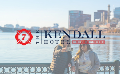 eGift card image of teo guests by the river and The Kendall Hotel logo