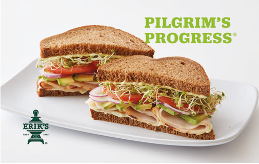 gift card design with sandwich