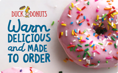 Duck Donuts Physical Gift Card Design