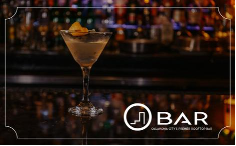 eGift card image of a cocktail and the O Bar logo