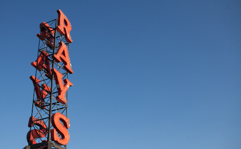 Ray's iconic red neon sign.
