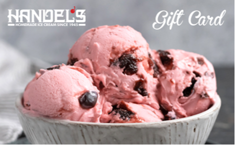 eGift card image of a bowl of black cherry ice cream and the text 