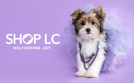 Purple Shop LC Logo Gift Card with Dog