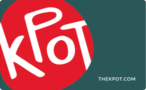 The Kpot physical gift card design