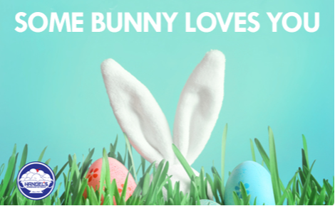 eGift card image of bunny ears and easter eggs with the text 
