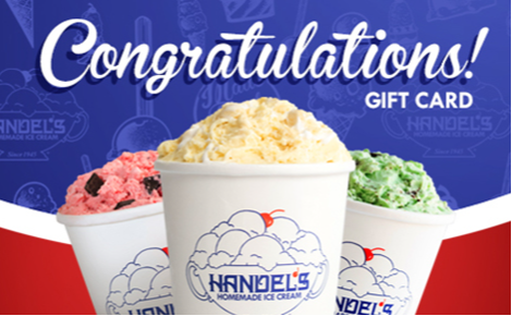 eGift card image of a selection of ice creams with the text 