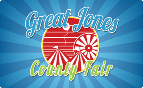 Great Jones County Fair Physical Gift Card Design