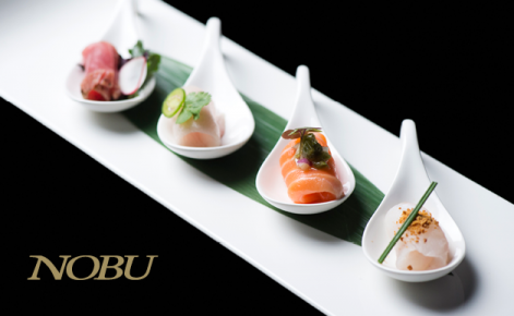 Gift card image of Sashimi Spoons with the Nobu logo