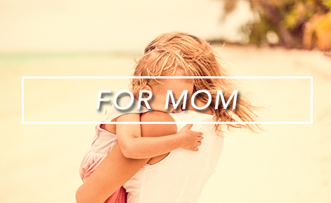 Mom and baby, FOR MOM text over image