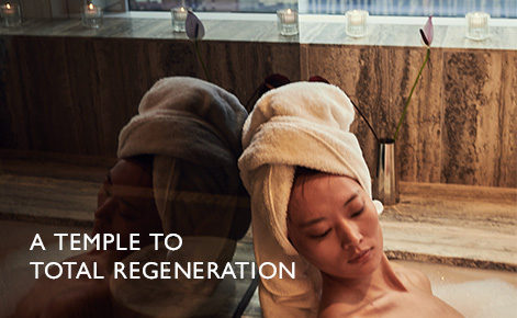 eGift Card image of guest relaxing in the bath with the text 