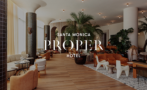 Gift card image, with text Santa Monica proper hotel