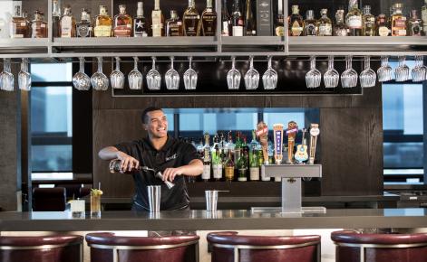 Image of barman making a cocktail