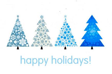 Christmas tree design with the text 