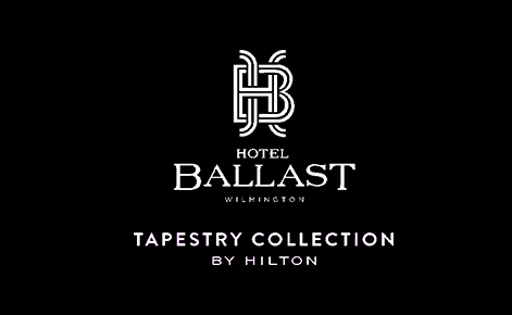 eGift Card image of Hotel Ballast logo on a black background