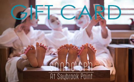 Image of a group of ladies being pampered at the spa with the text 