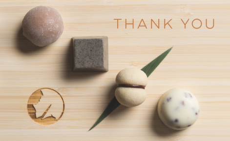 Gift card image of sweet treats with the text “Thank You”