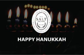 Image of Hanukkah candles with the text 