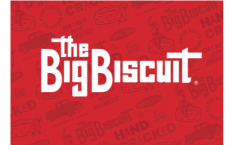 The Big Biscuit wordmark, cowboy design, brand key words