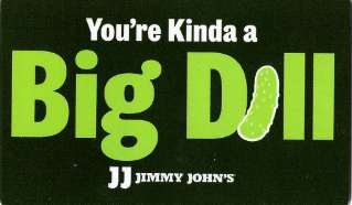 jimmy johns big dill gift card design