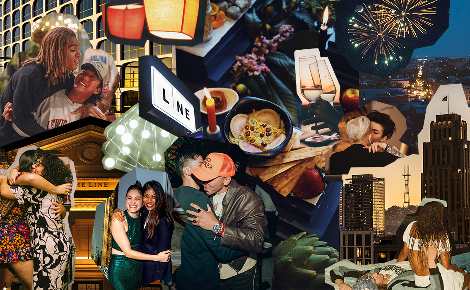 Holiday friends and family at the LINE