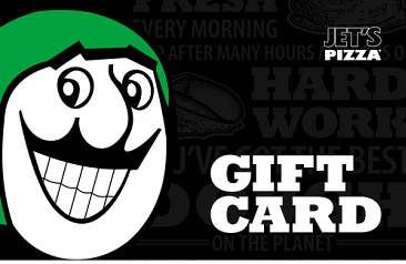 Jets pizza physical gift card design