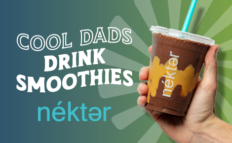 Cool dads drink smoothies