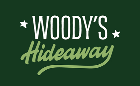 eGift card image with the Woody's Hideaway logo