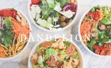 eGift card image of various Dandelion dishes