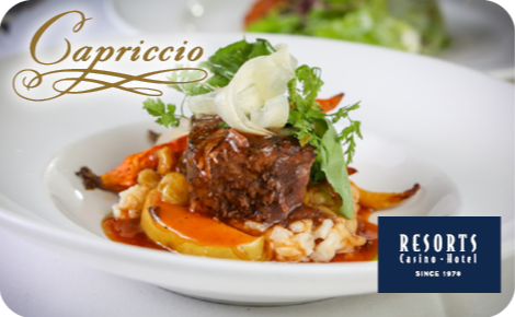 eGift card image of a dish from Capriccio