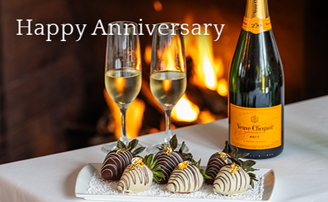 eGift card image of Champaign and chocolates with the text 