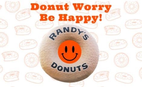 DONUT WORRY BE HAPPY RANDYS DONUTS GIFT CARD