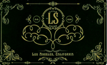 little sister green gift card design