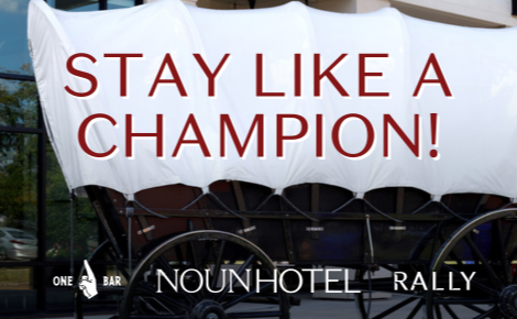 eGift card image with the One Bar, NOUN Hotel and Rally logos and the text 