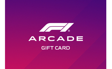 eGift card image with the F1 Arcade logo and the text 