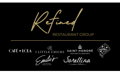 Redeemable at other Refined Restaurant Group Concepts.