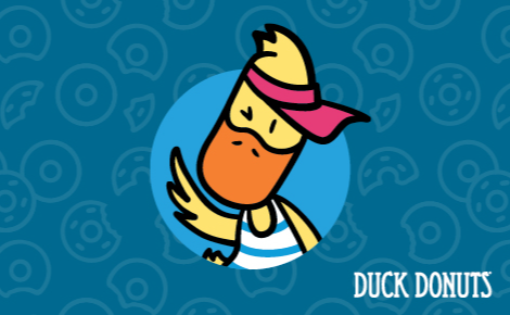 eGift card image with the Duck Donuts logo